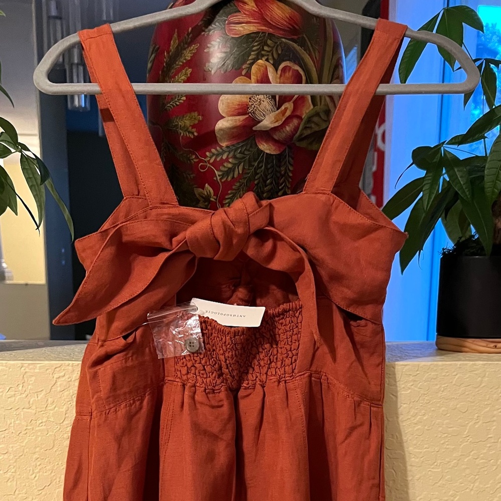 New Maeve by Anthropology Dress Twist-Front open back NWT